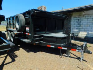 ***SOLD***Snake River 7x14 15.4K Dump W/Ramps #50379
